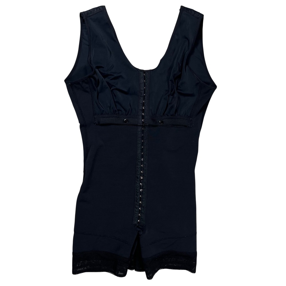 Shapes Secrets Faja Shapewear Women XL Black High Compression Hook Eye Bodysuit